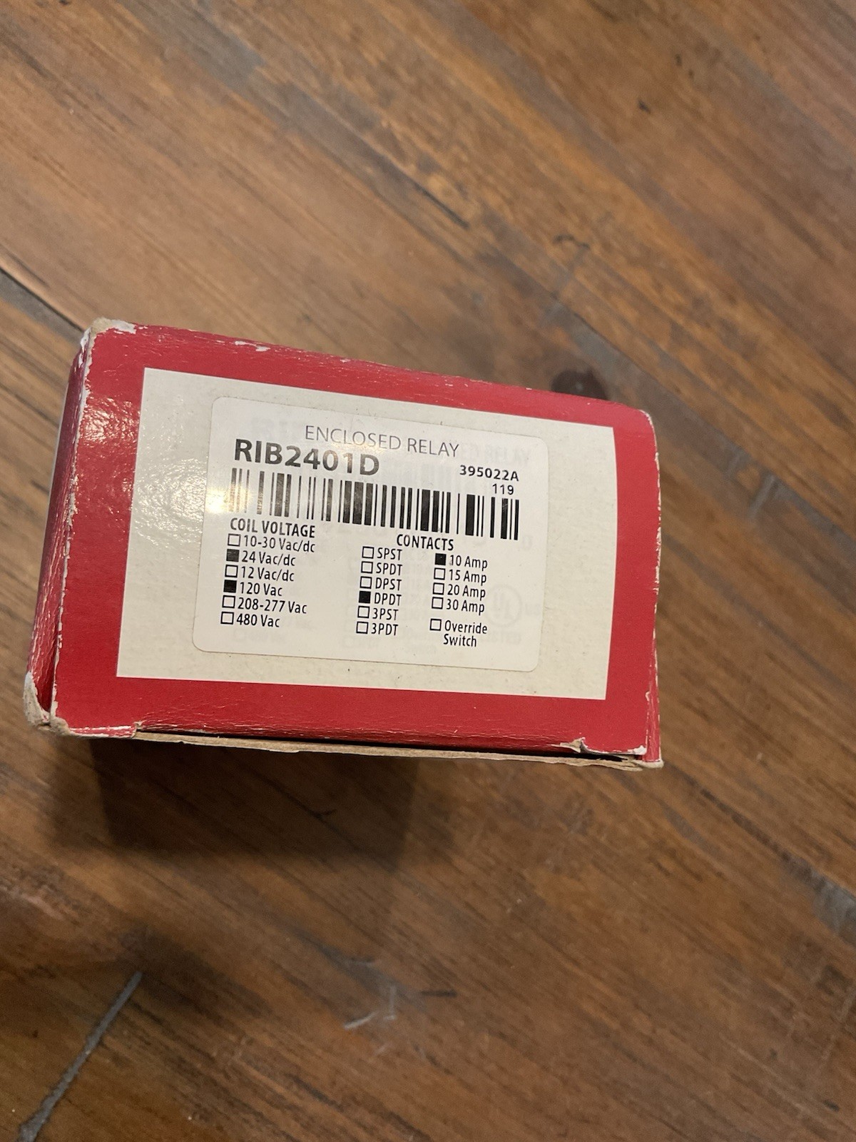 Functional Devices RIB2401D Pilot Relay 10A DPDT 24V 120V Coil