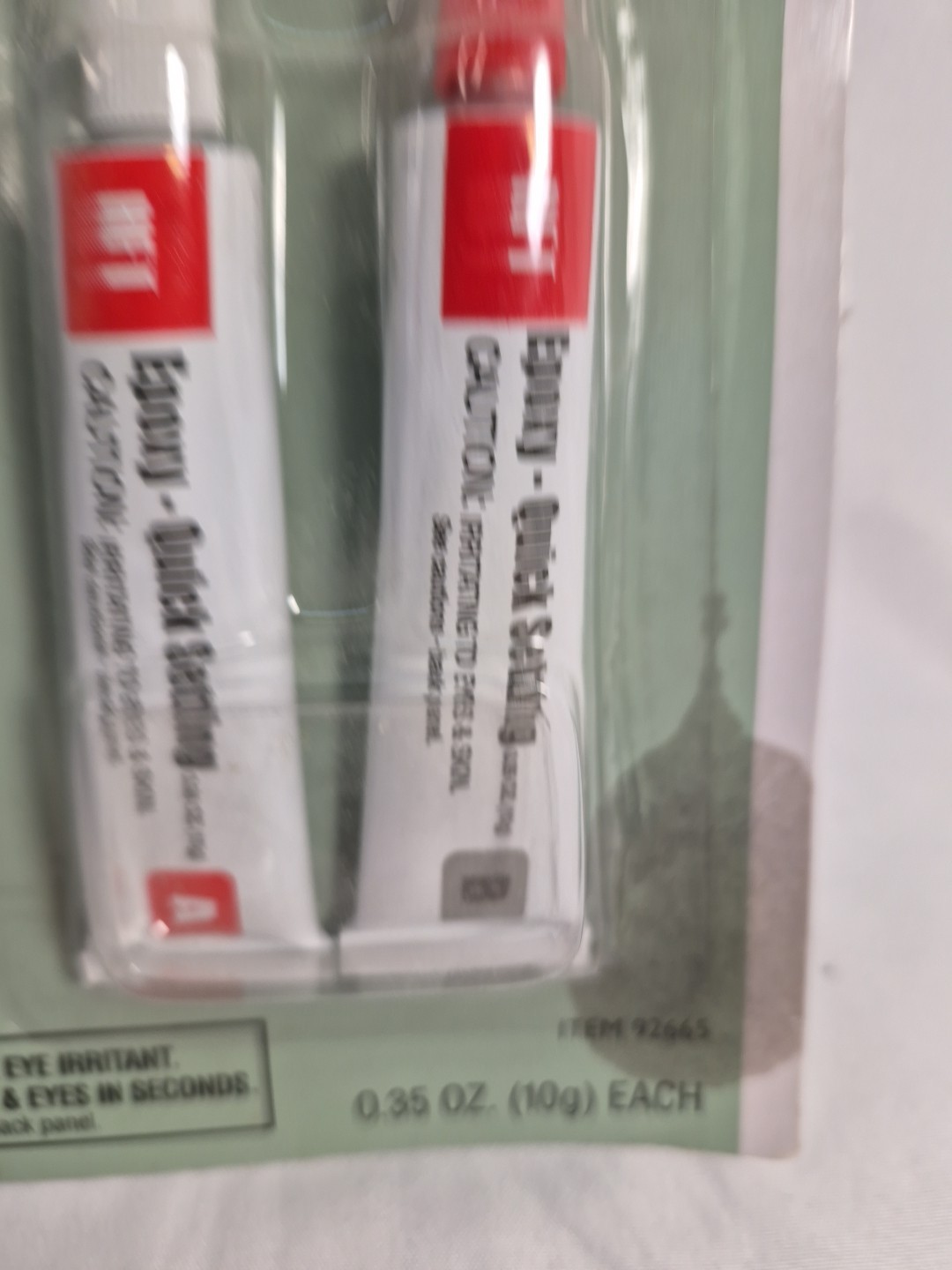 HFT Epoxy Quick Setting Dries in 5 Minutes Transparent When Dry Perm Bond NOS