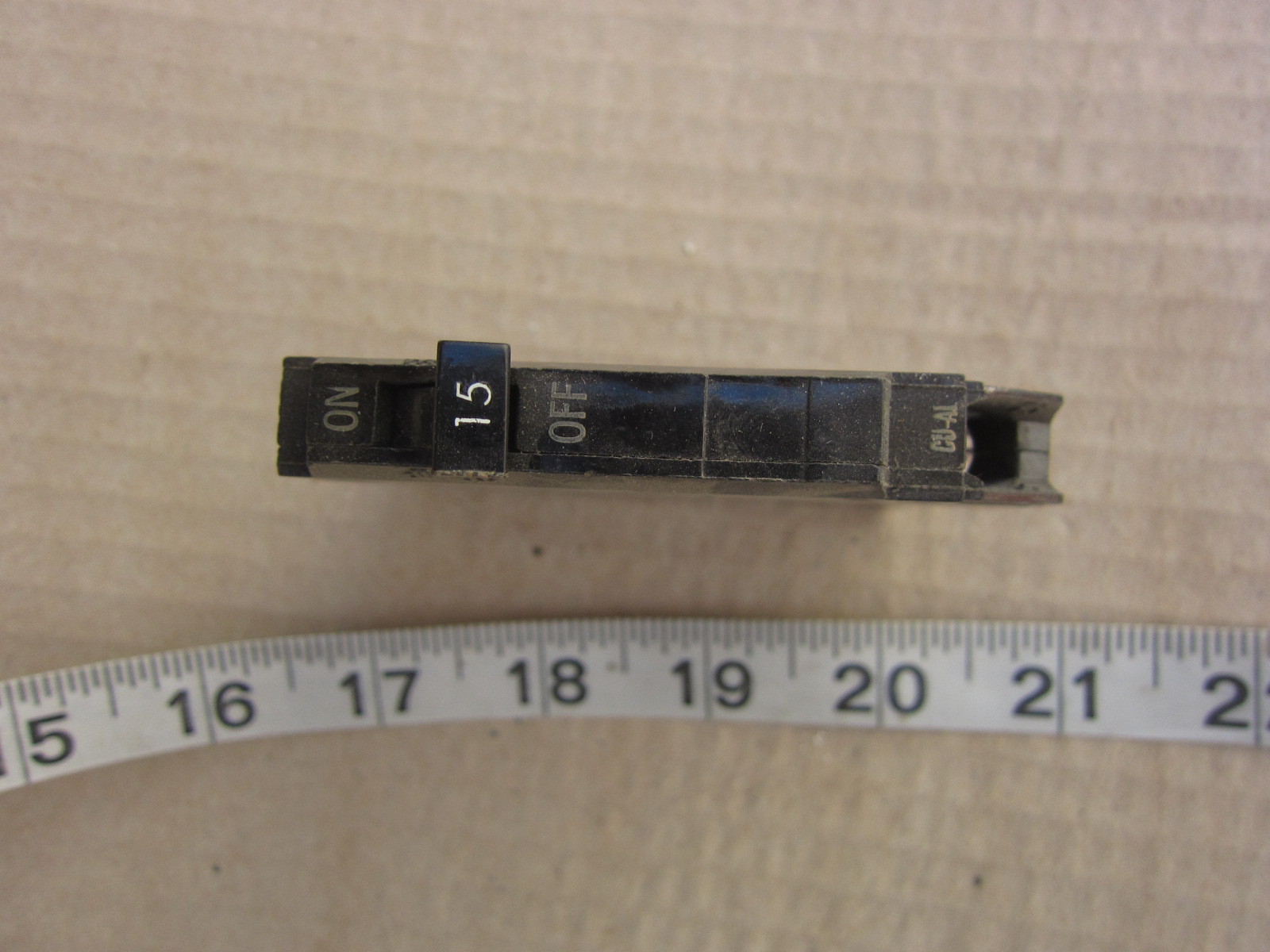 GE General Electric THQP115 1P 15A 120V Thin Circuit Breaker, Used