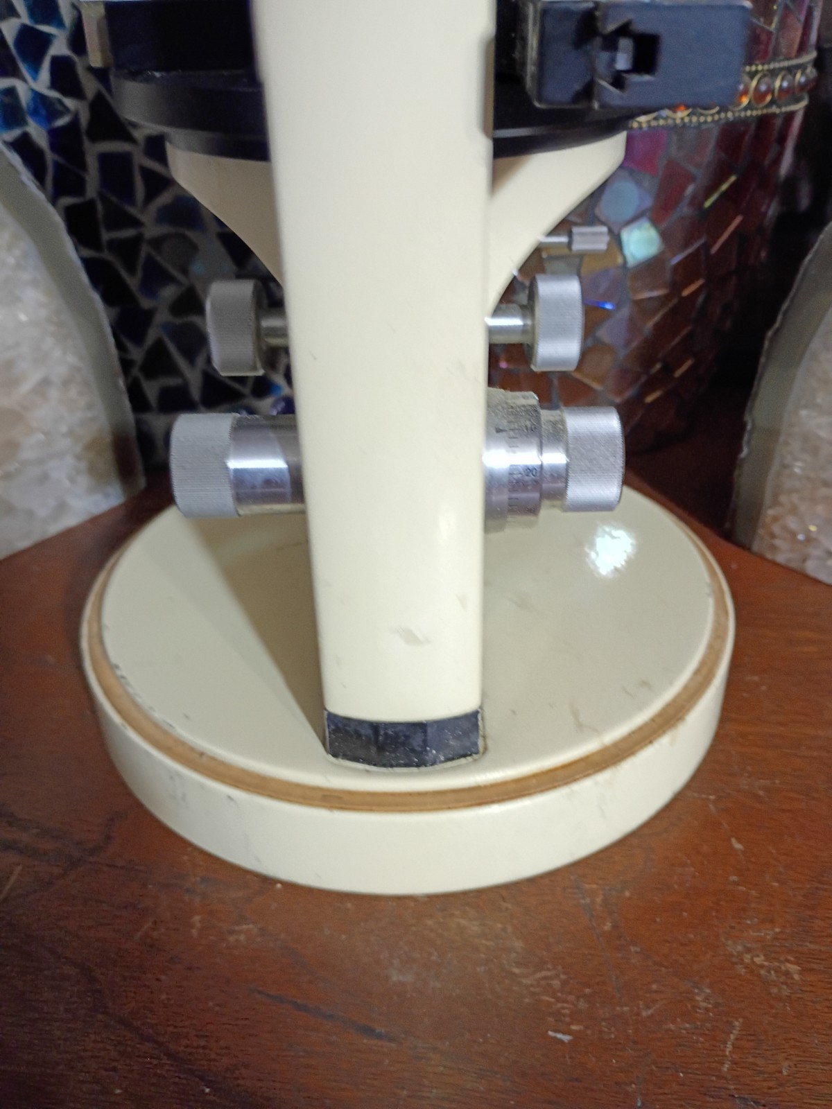 Vintage Wild Heerbrugg M11 Bino Microscope Switzerland Vintage 2 Objectives Nice