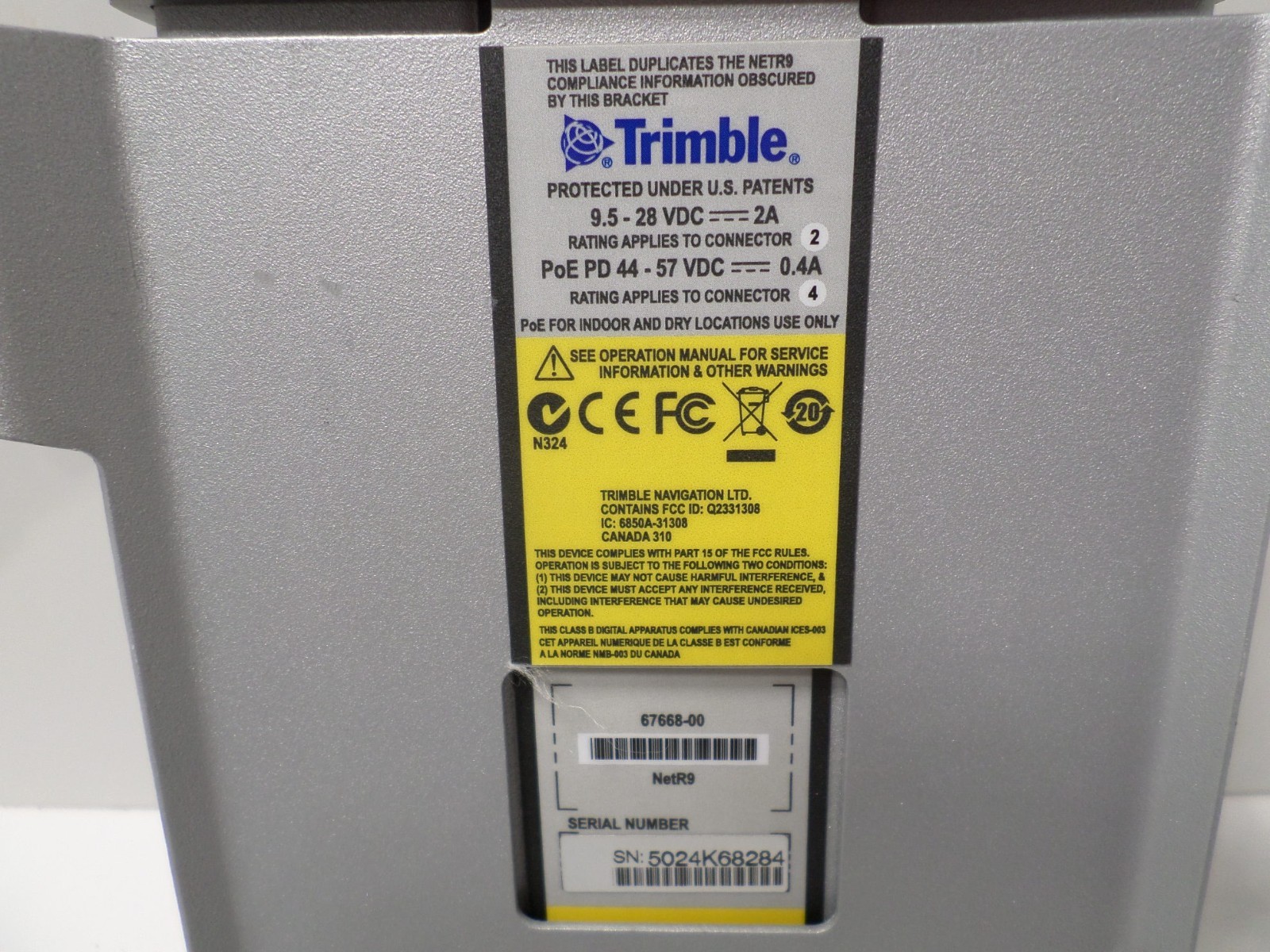 TRIMBLE NetR9 TI-2 Reference Station