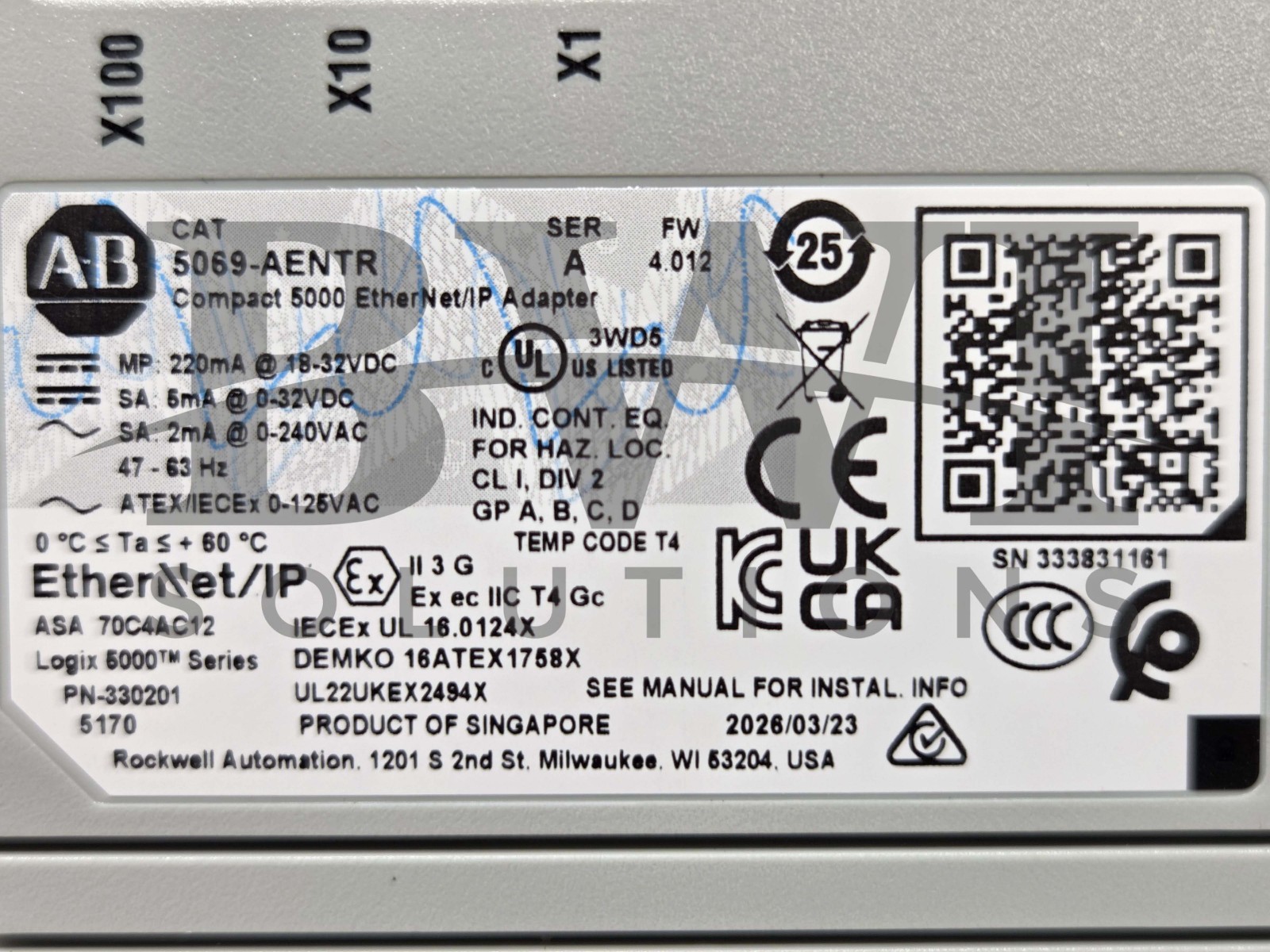 NEW Allen Bradley 5069-AENTR /A Logix 5000 EtherNet/IP Adapter 5069AENTR