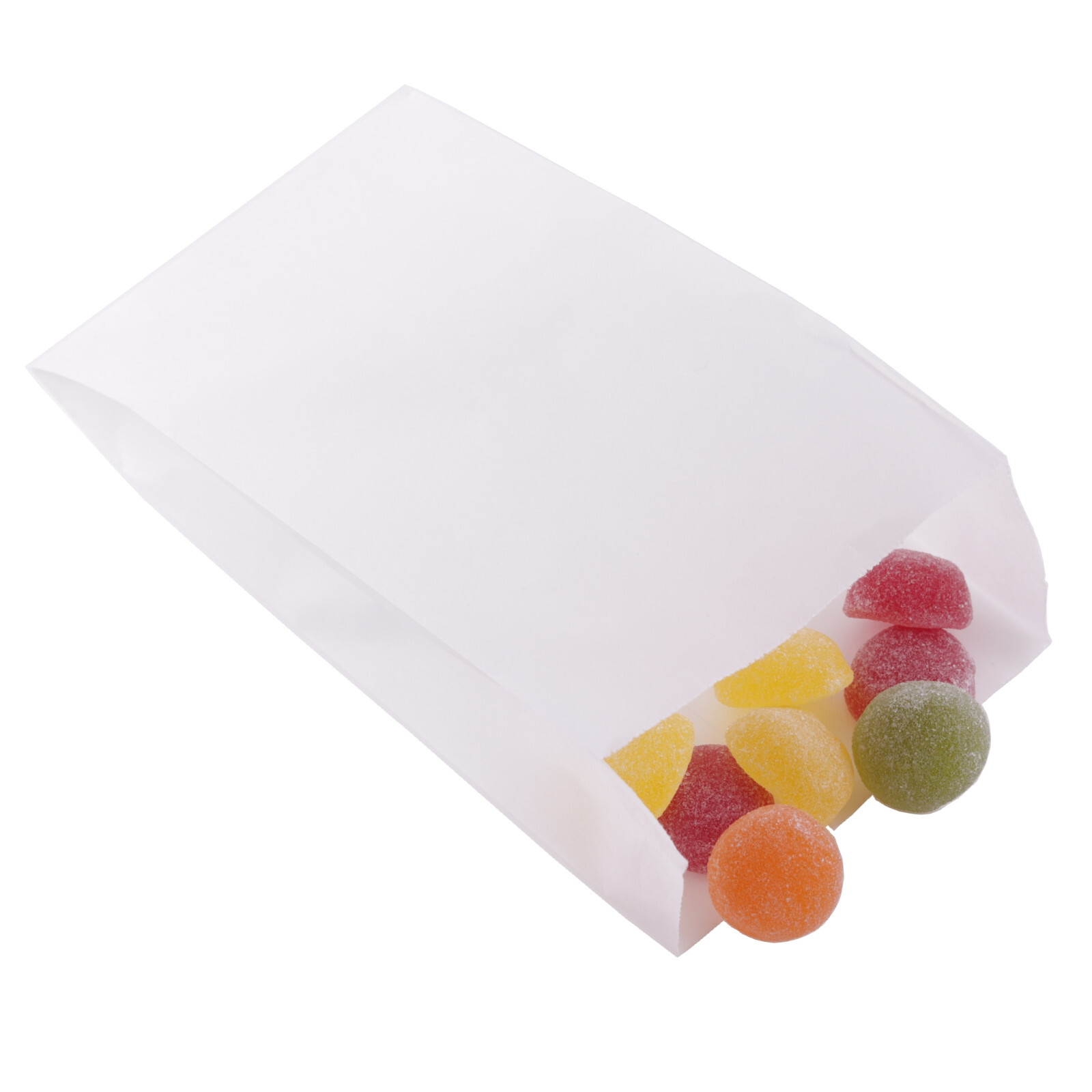 Papiertüten Weiss, Geschenktüten Papier, Kleine Krafttüten, Brottüten Brötchen