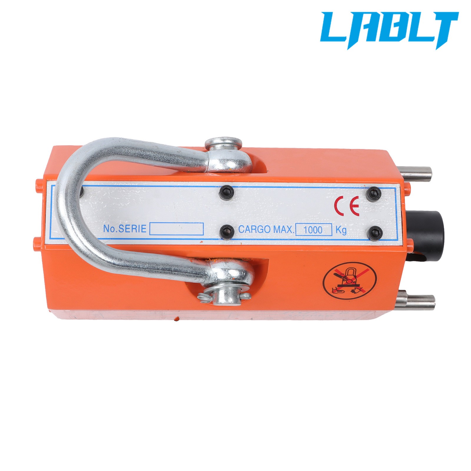 LABLT 2200lbs/1000kg Pulling Capacity, Magnetic Lifter, 2 Safety Factor, Orange