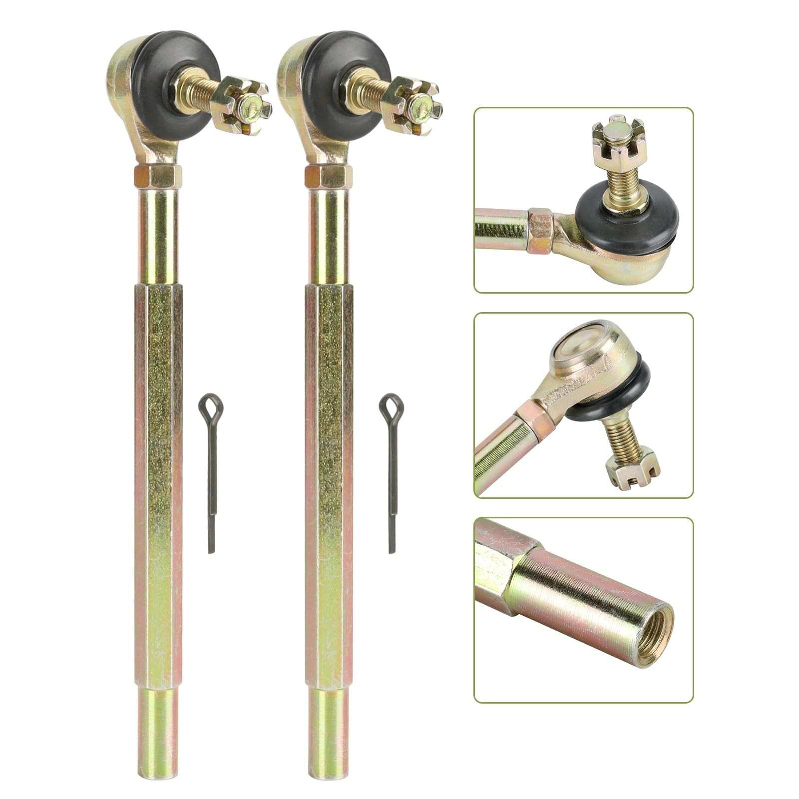 440mm Rack Pinion Kit Tie Rods Handlebar Clamps 110-150cc Go Kart ATV UTV Buggy