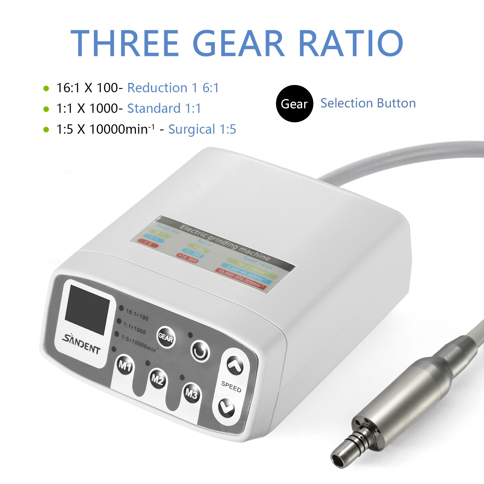 Dental LED Brushless Electric Micro Motor/1:1/1:5 Increasing LED Handpiece NEW