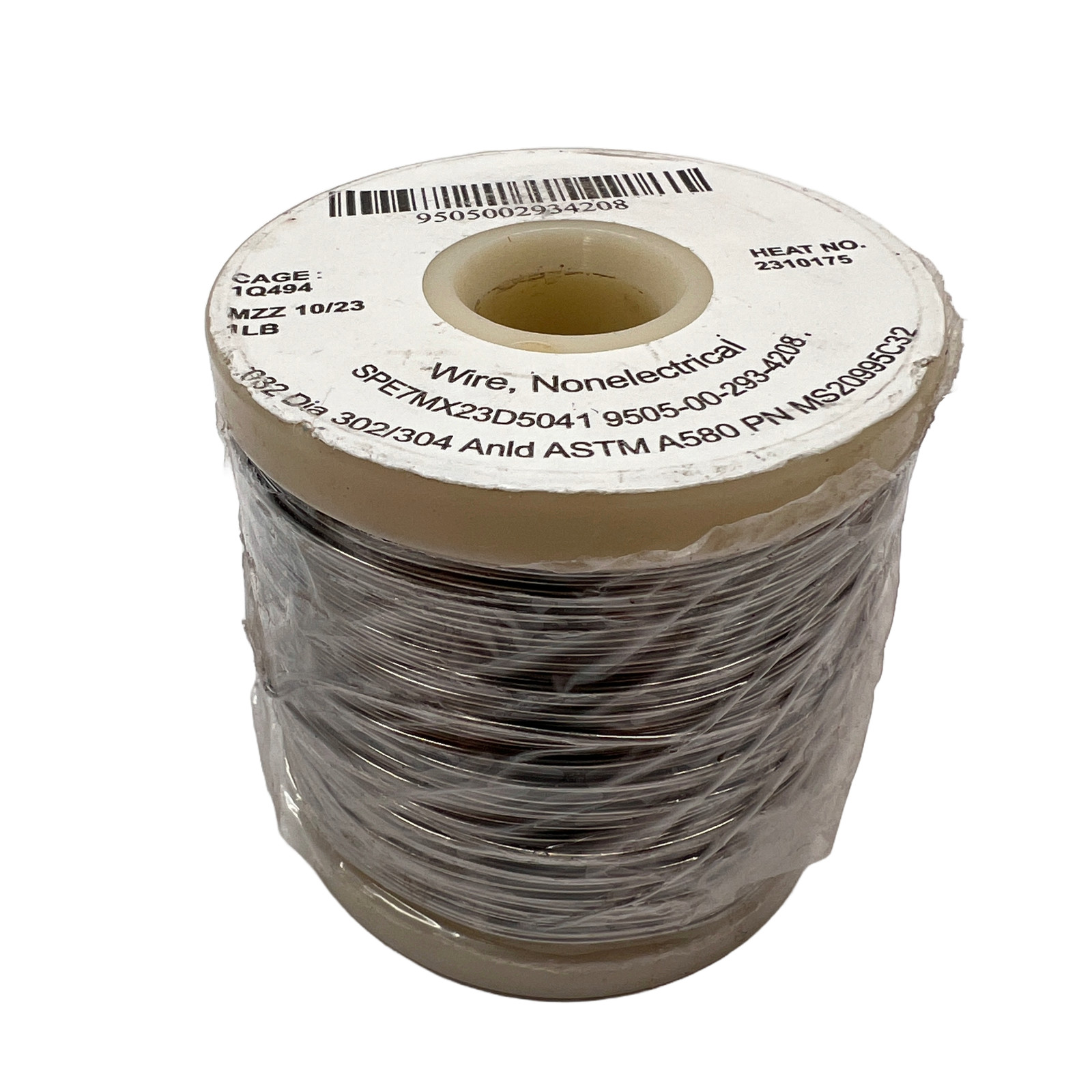 Stainless Steel Aviation Lock Safety Wire .032″ MS20995C32 1 LB Spool 302/304
