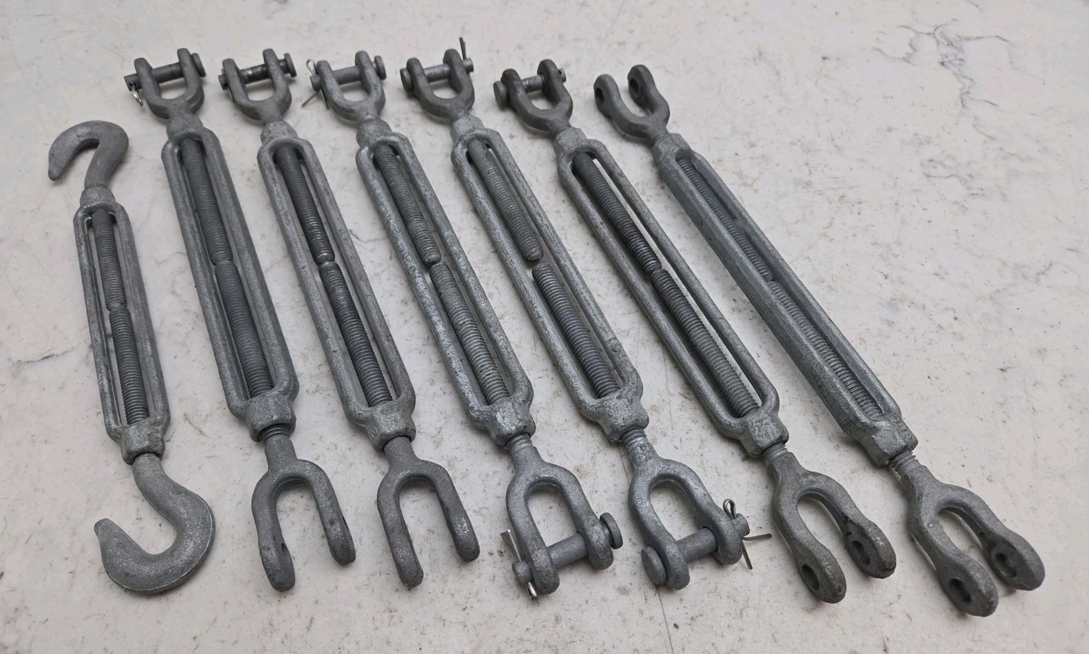 Mixed Lot of 7 Turnbuckles 6″ x 3/8 New And Used See Pictures For Details