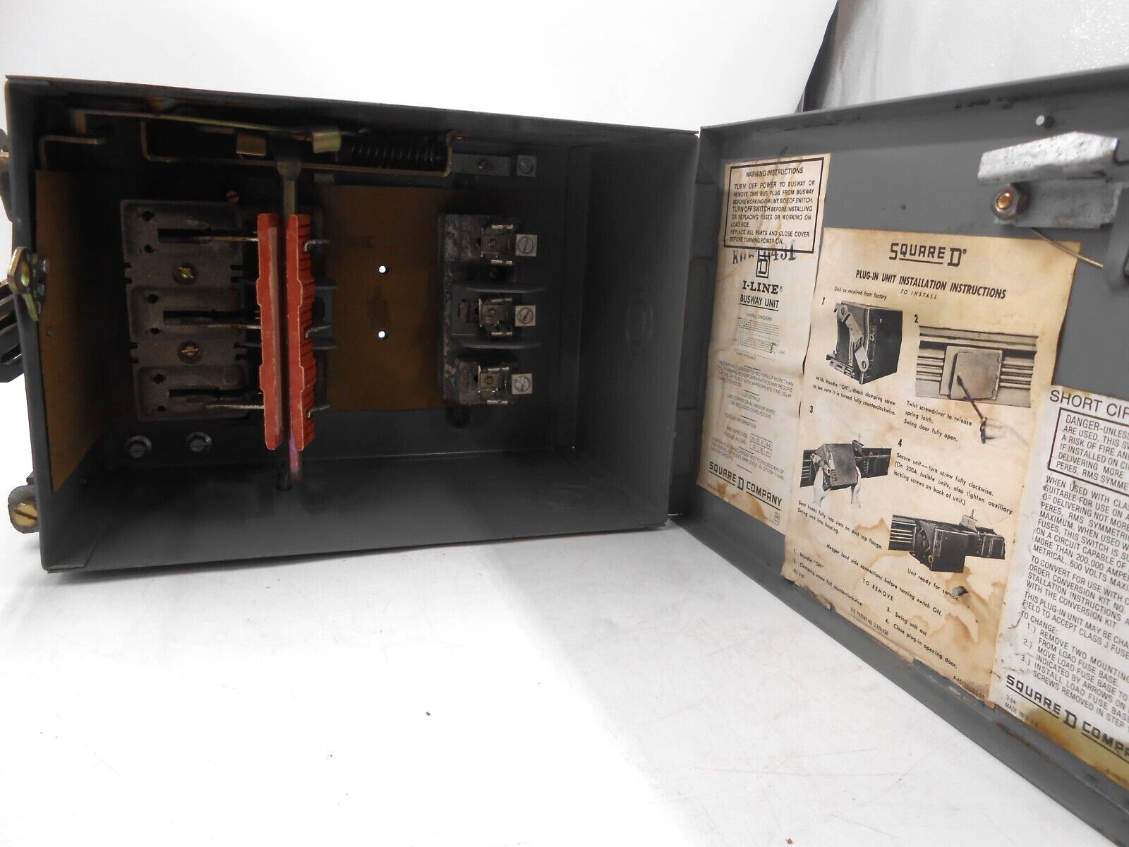 SqD PQ3603G I-line Busway Plug Fusible Disconnect Switch 3p 30 a 600v-ac RECON