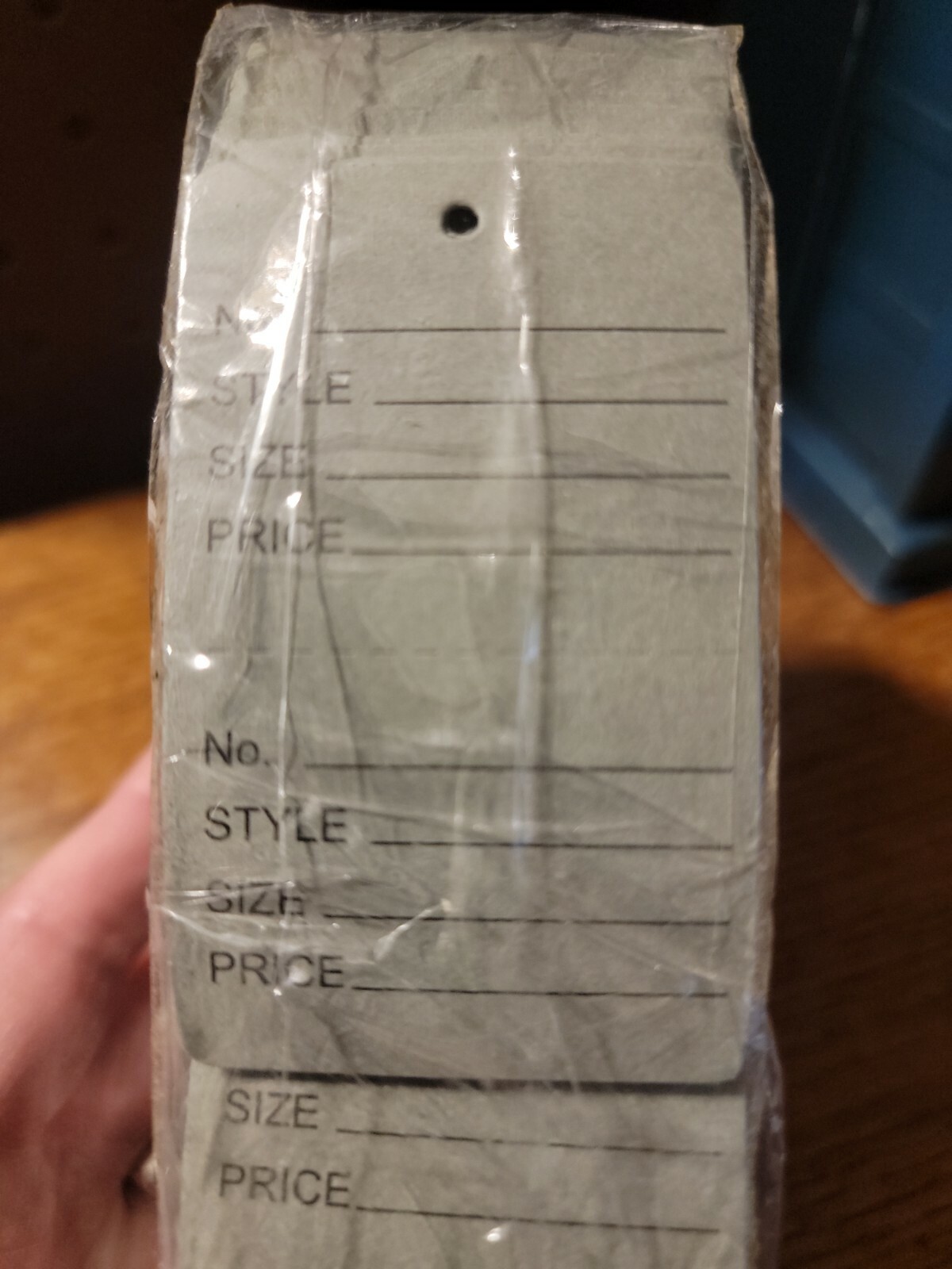 500 Perforated Tags Price Sale 1 ¾» W x 2 ⅞” H Two Part Gray Unstrung Easy Tear