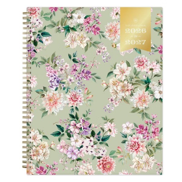 8.5"x11" 2026-2027 Planner Pemberley Light Sage Weekly