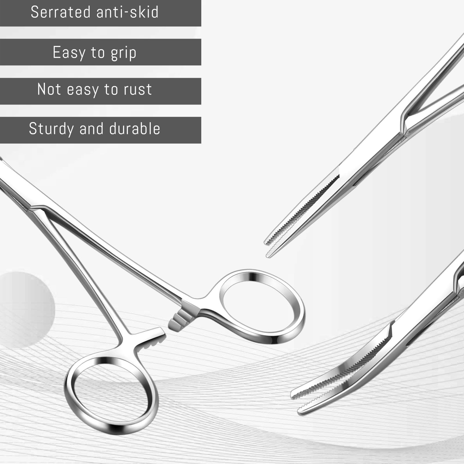 Hemostat Curved and Straight Hemostat Forceps Piercing Pliers Forceps, Stainl…