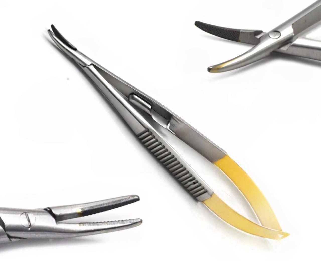 TC Castroviejo Needle Holder Straight & Curved Micro Surgery Suture Forceps 18CM