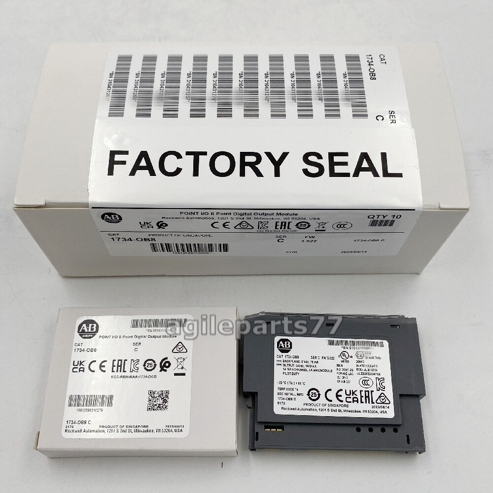 AB 1734-OB8 Ser C Point I/O 8-Point Digital Output Module 1734OB8 New Sealed TX
