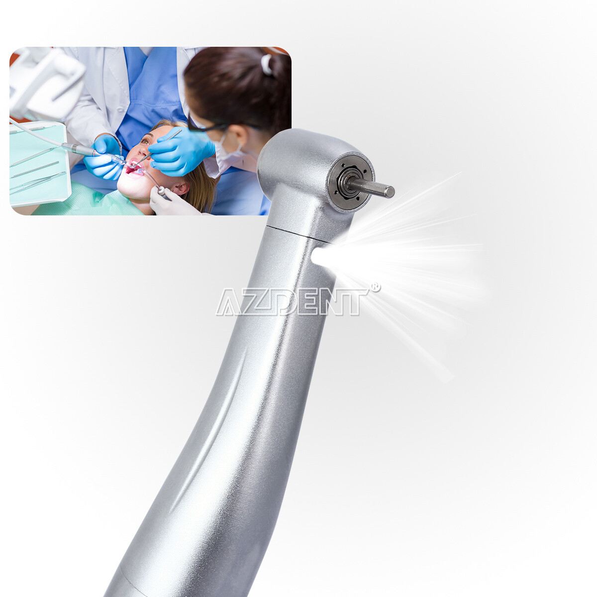 Dental Contra Angle LED Handpiece Ceramic Bearing 1:1/20:1/1:5 Push