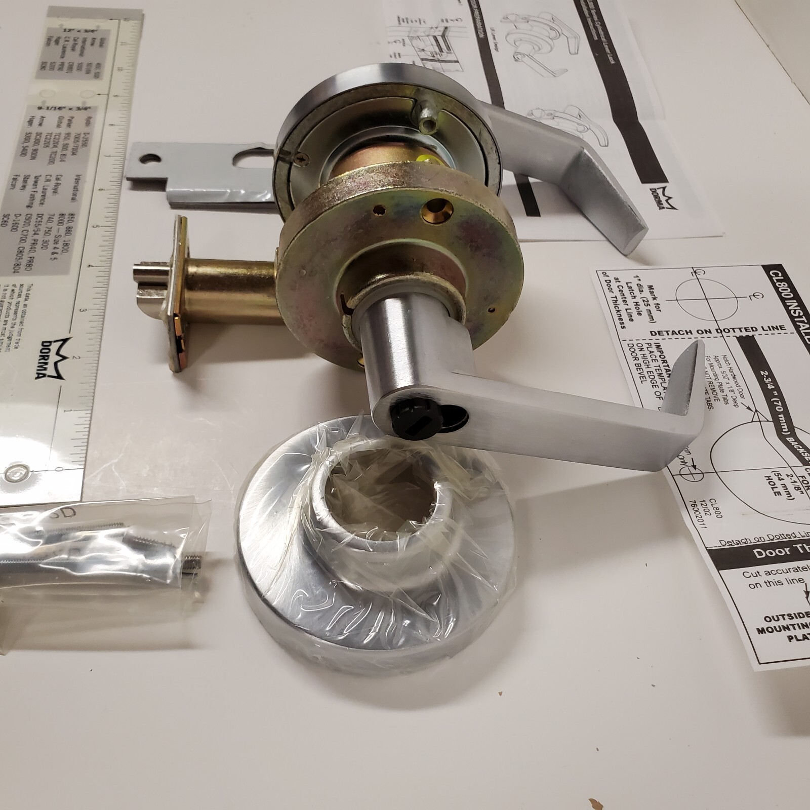 «NEW» Dorma Classroom Intruder Lock, CL877J LRC 626 RH, CL800