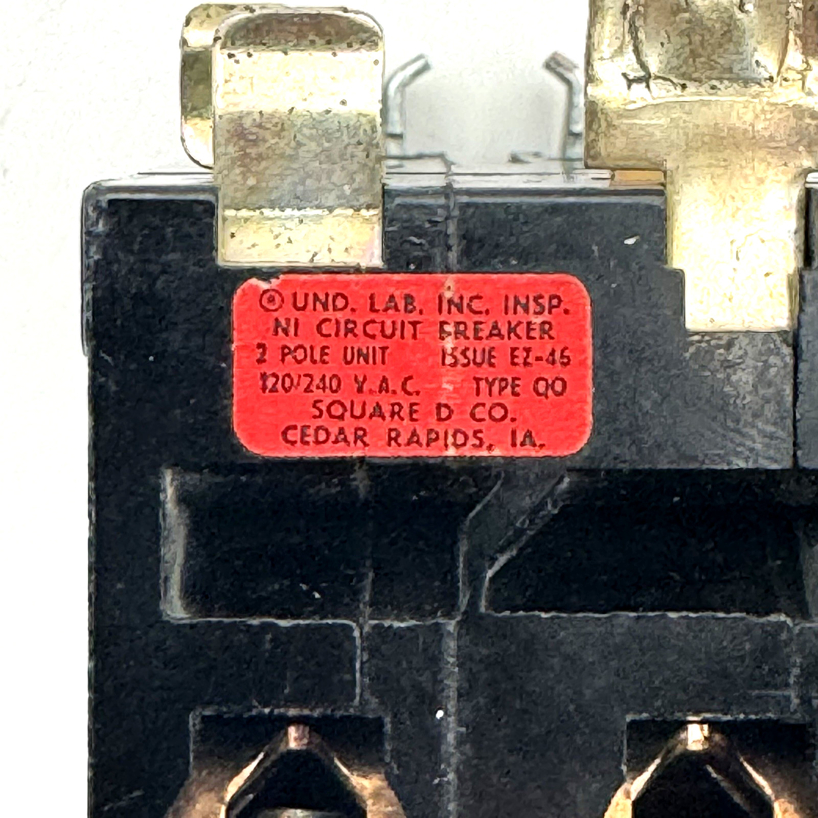 Square D QO260 60 Amp 2 Pole Type QO Circuit Breaker Long Stab Foot 120/ 240