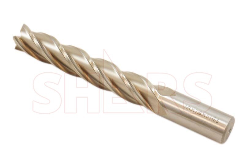 SHARS 5/8″ x 5/8″ HSS 4 Flutes Single End Long Length Flute End Mill NEW !}