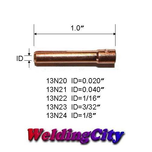 WeldingCity® 10-pk Collet 13N23 3/32″ for TIG Welding Torch 9/20/25 | US Seller