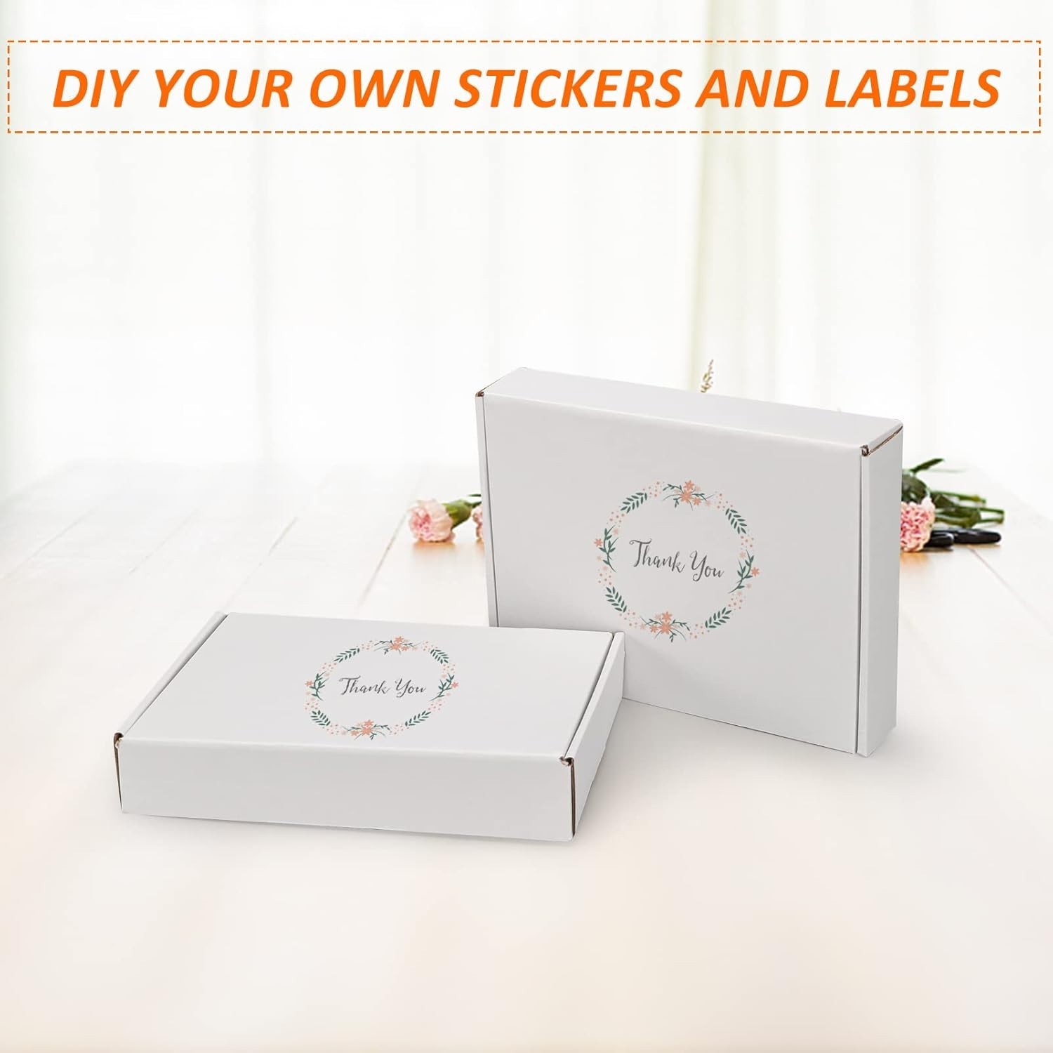 Versatile White Cardboard Boxes, Set of 25 for Shipping or Organizing Items