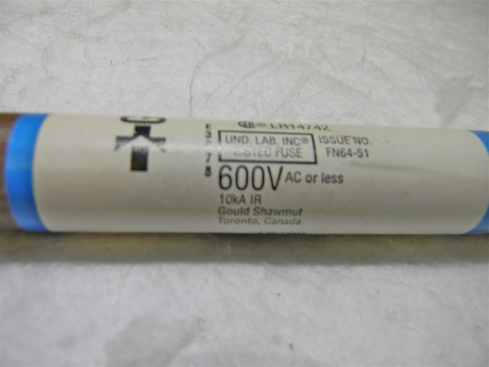 Ferraz Shamut Fast Acting Renewable Fuse 600V 5A ClassH13/16" x 5" Lot