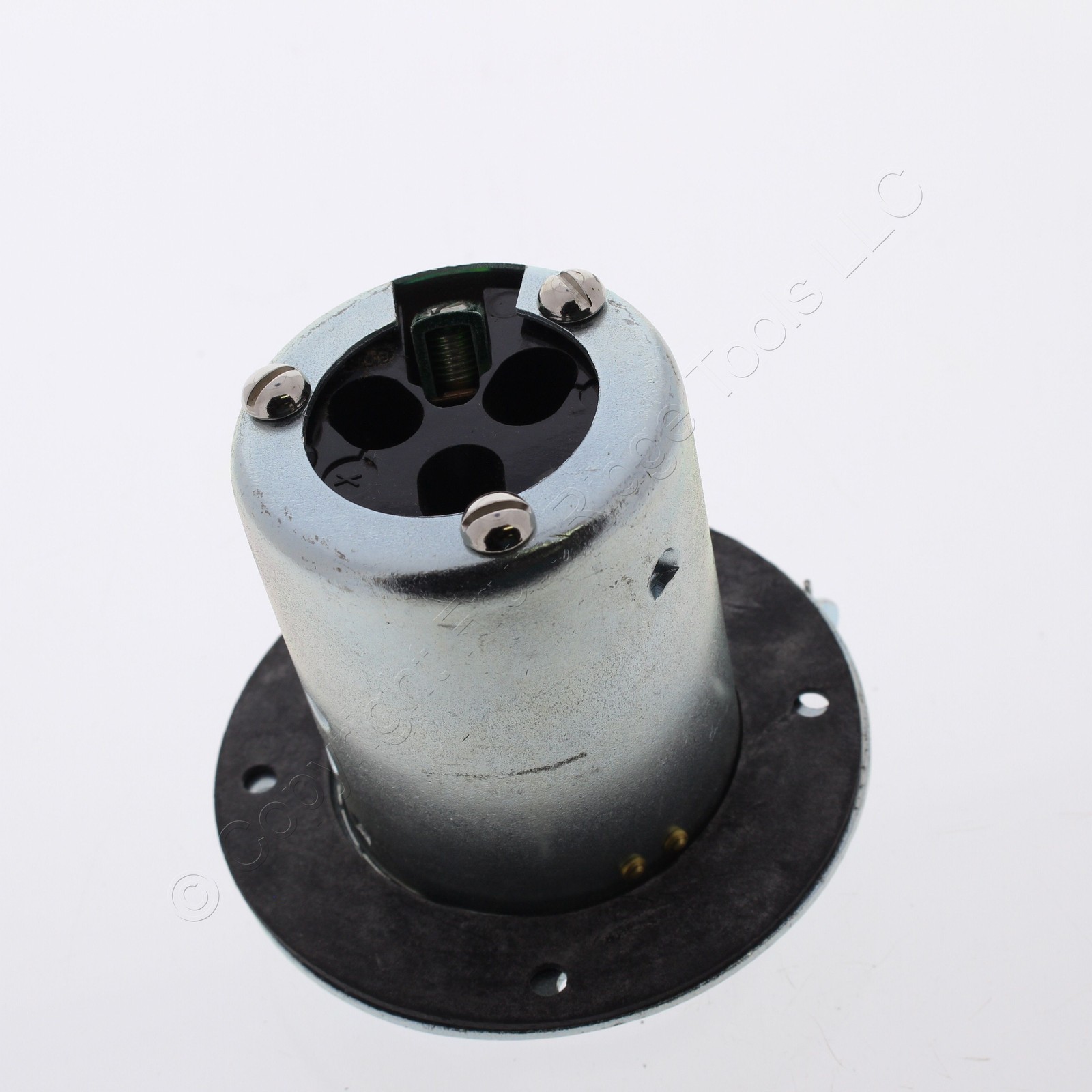 Bryant California Style Locking Armored Flanged Inlet Non-Nema 50A 250V 3 Phase