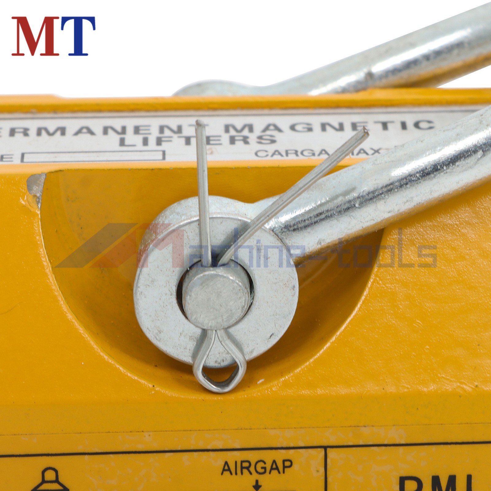 Permanent Magnetic Lifter 440 lbs/200 kg Capacity Yellow Lifting Magnet