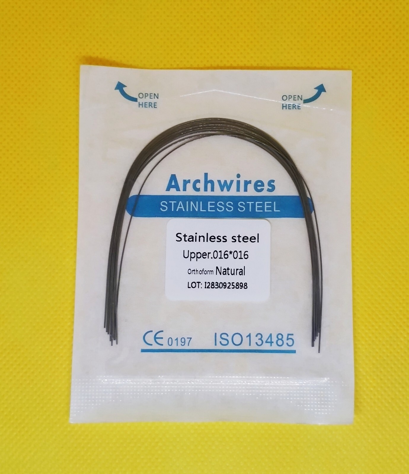 Dental Orthodontic Stainless Steel Rectangular Arch Wire Ovoid Natural Form