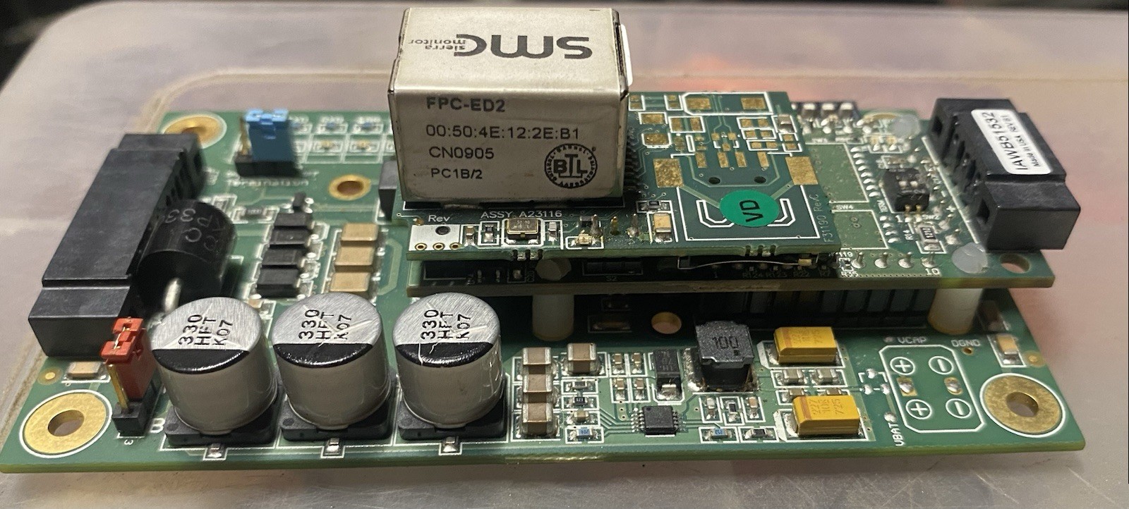 SMC PROTOCESSOR FPC-ED2 on a PROTOCARRIER BOARD