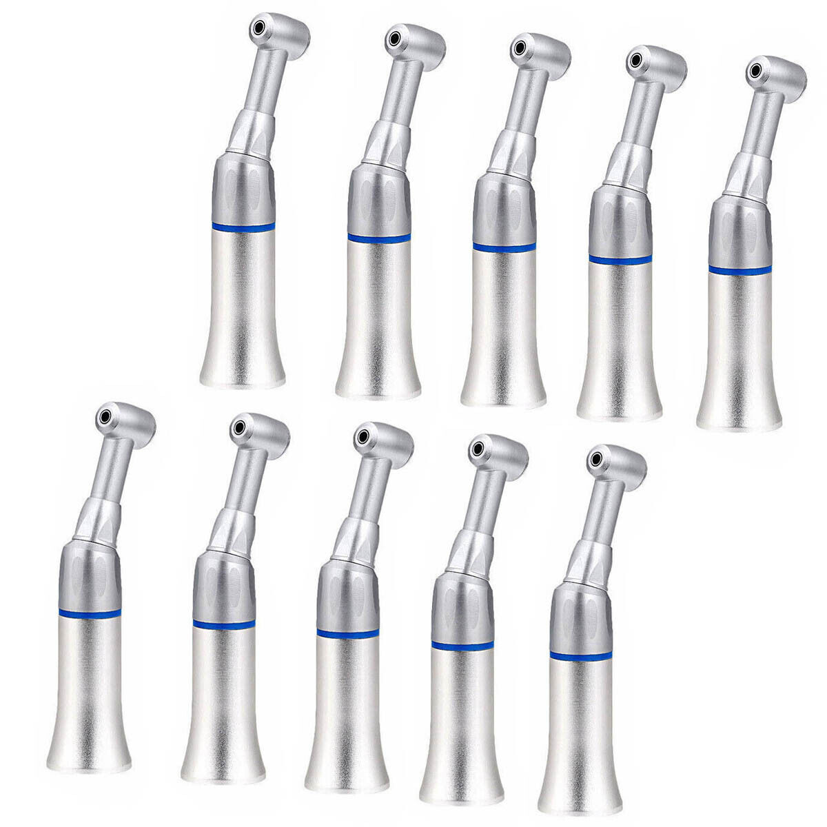 10pcs NSK Style Dental Slow Low Speed Handpiece Contra Angle Push Button E-type