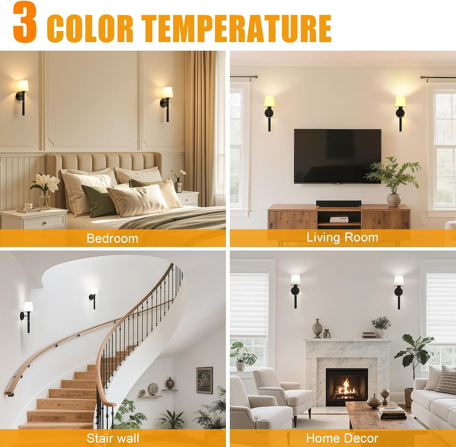 Magnetic Wireless Wall Sconces – Rechargeable 5200mAh Battery for Any Room