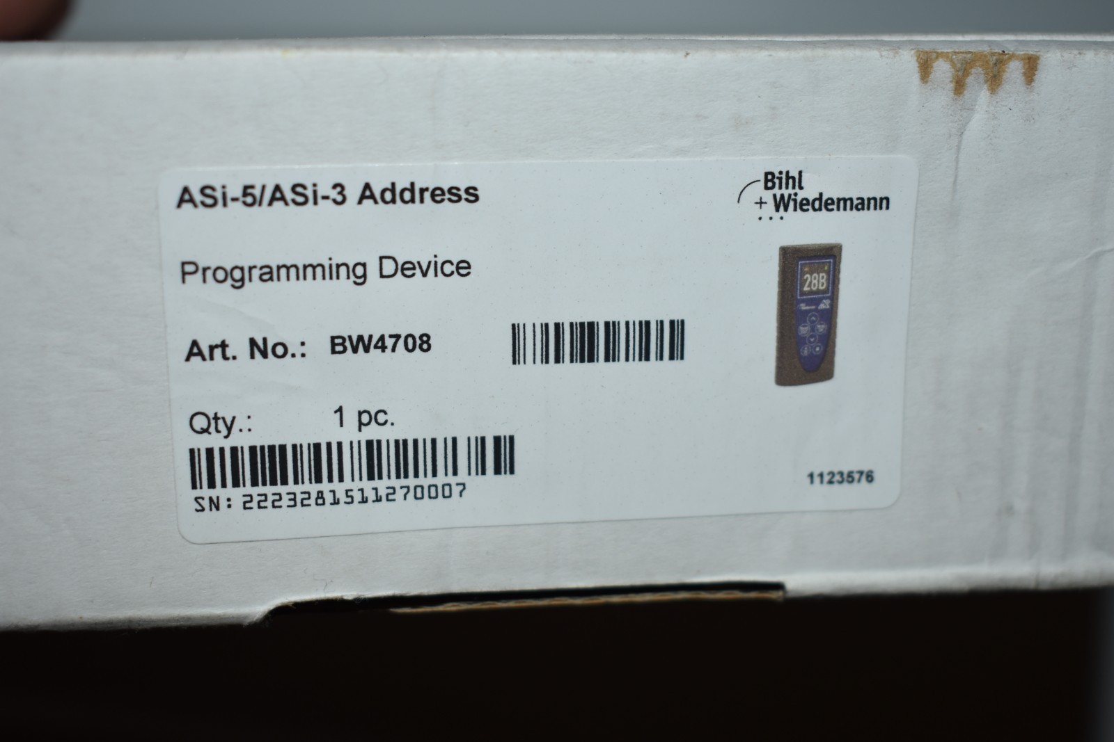 BW4708 BIHL & WIEDEMANN BW4708 ASi-5/ASi-3 Address Programming Device