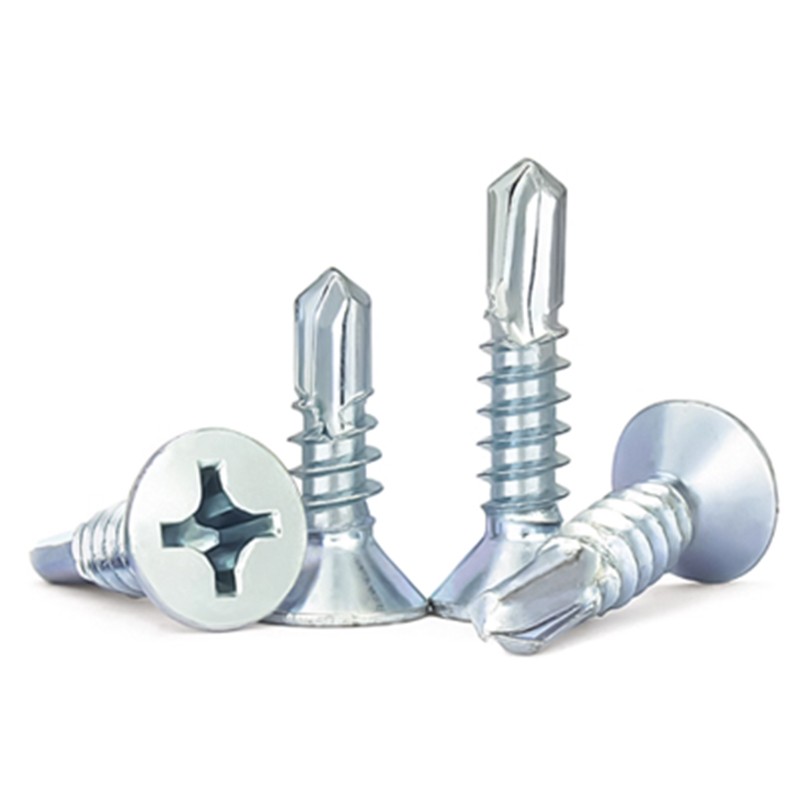 M4.2 COUNTERSUNK SELF DRILLING SCREWS METAL FIXING WINDOWS ROOFING ZINC PLATED