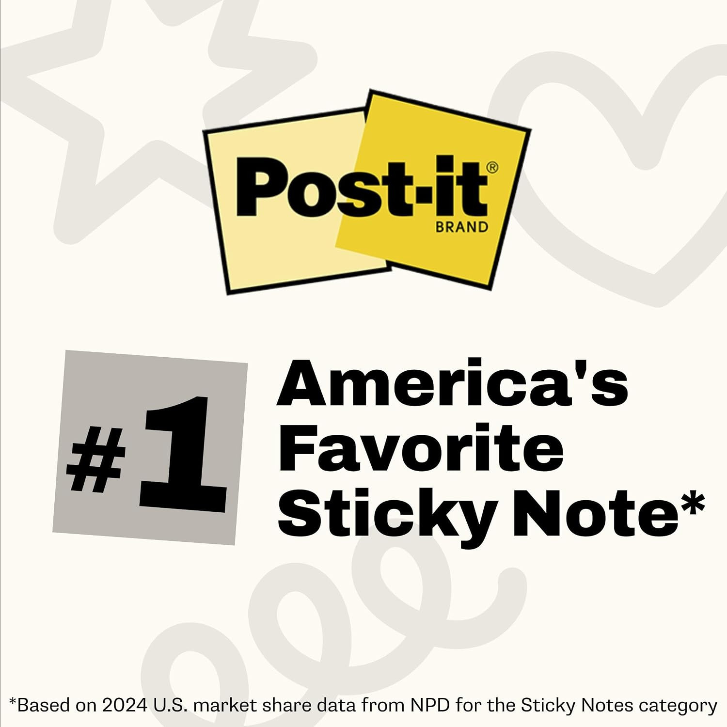 Post-It Super Sticky Notes, 3 X 3 In, Neutrality, 5 Pads, 90 Sheets/Pad | School