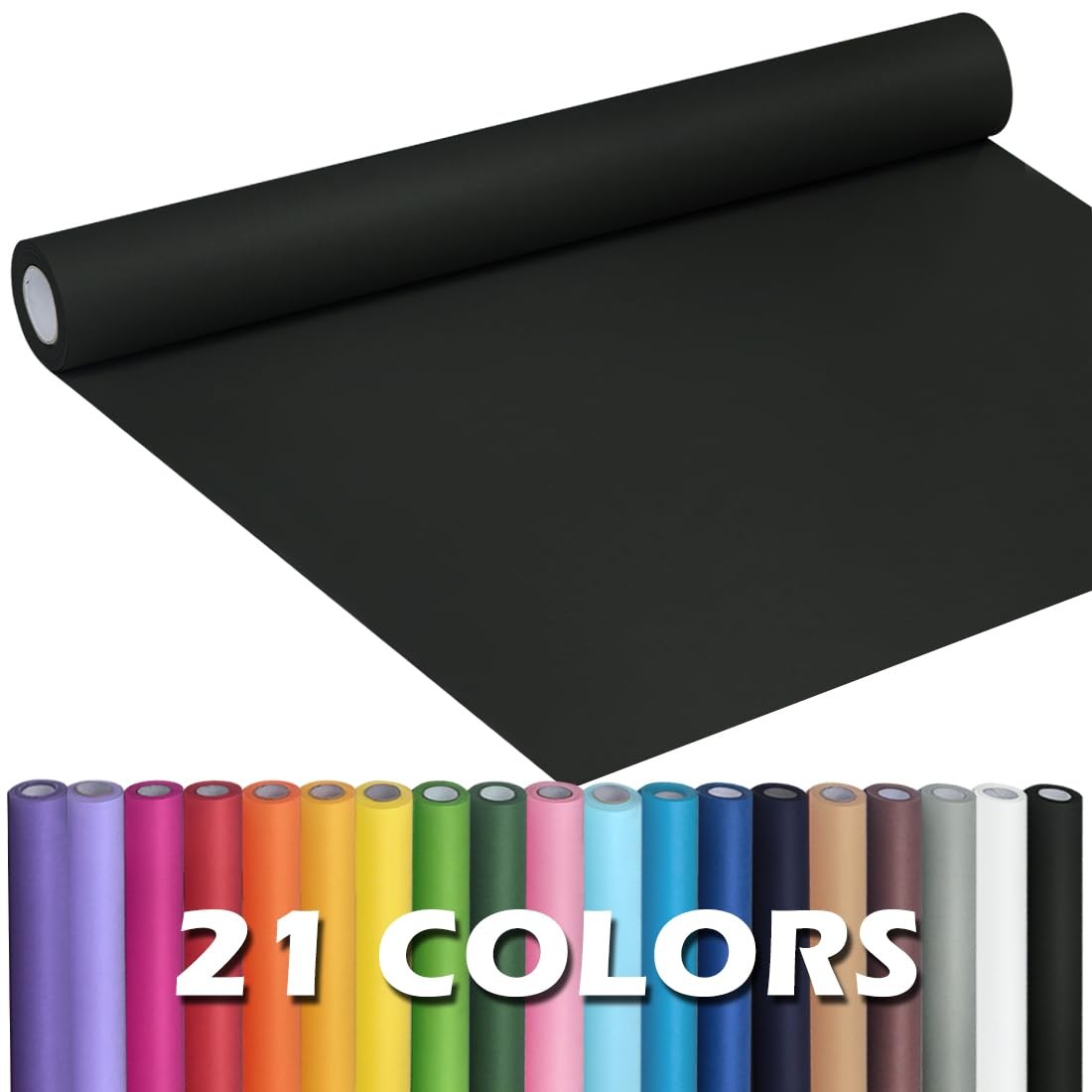 PerkHomy Black Kraft Paper Roll 17.5 x 960 (80′) for Gift Wrapping Bouquet Flowe