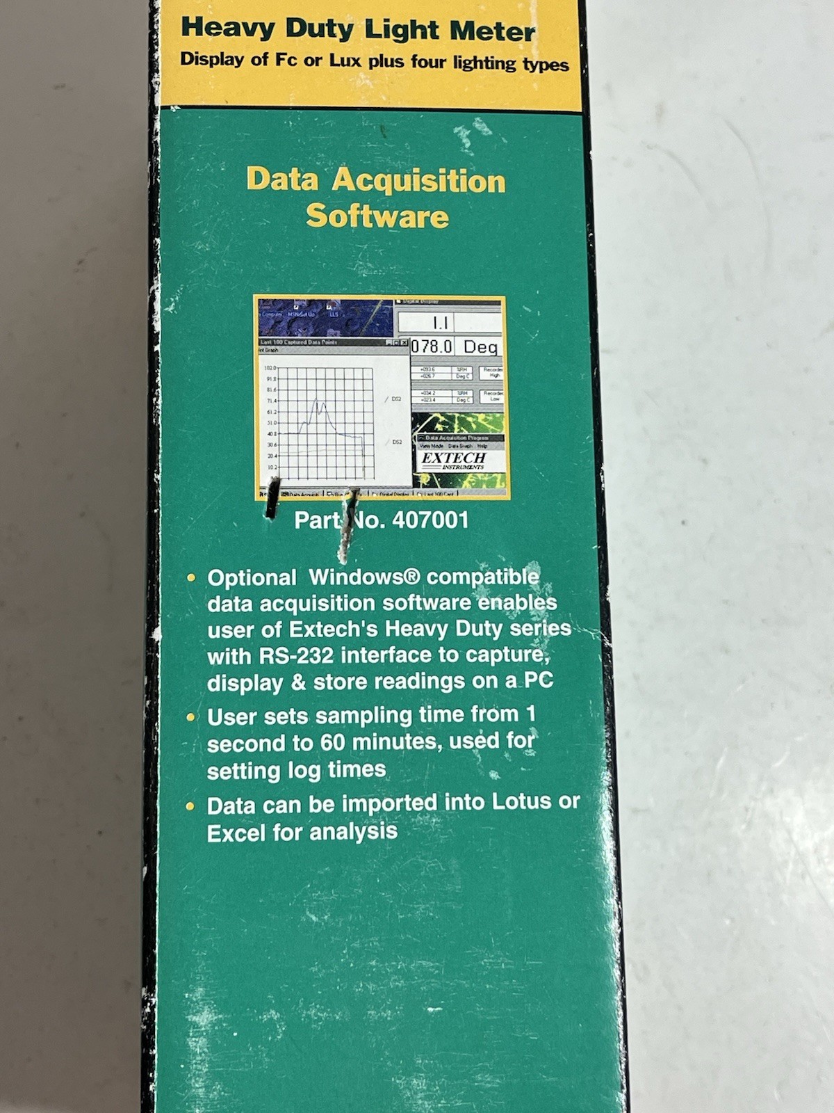 Extech 407026 Foot Candle/Lux Heavy Duty Light Meter