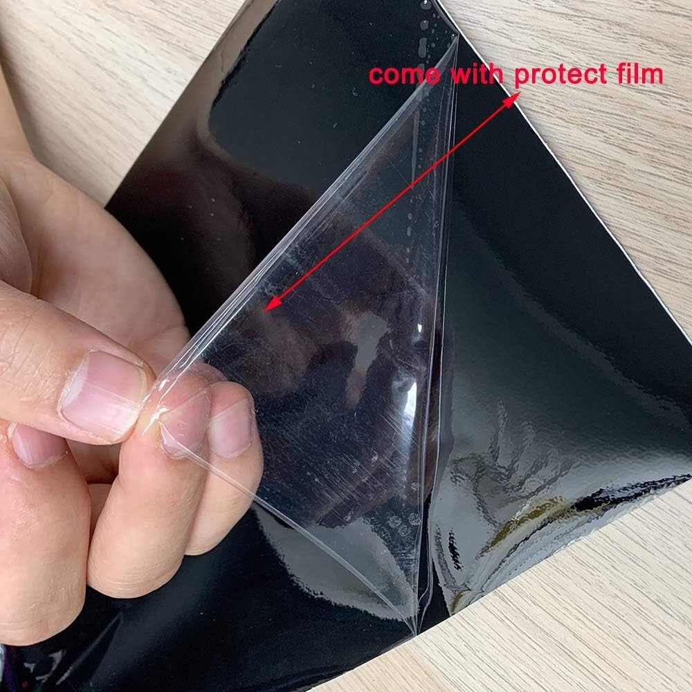 2″ x 30 Ft High Gloss Vinyl Tape for Black Out Chrome Delete Window Trim