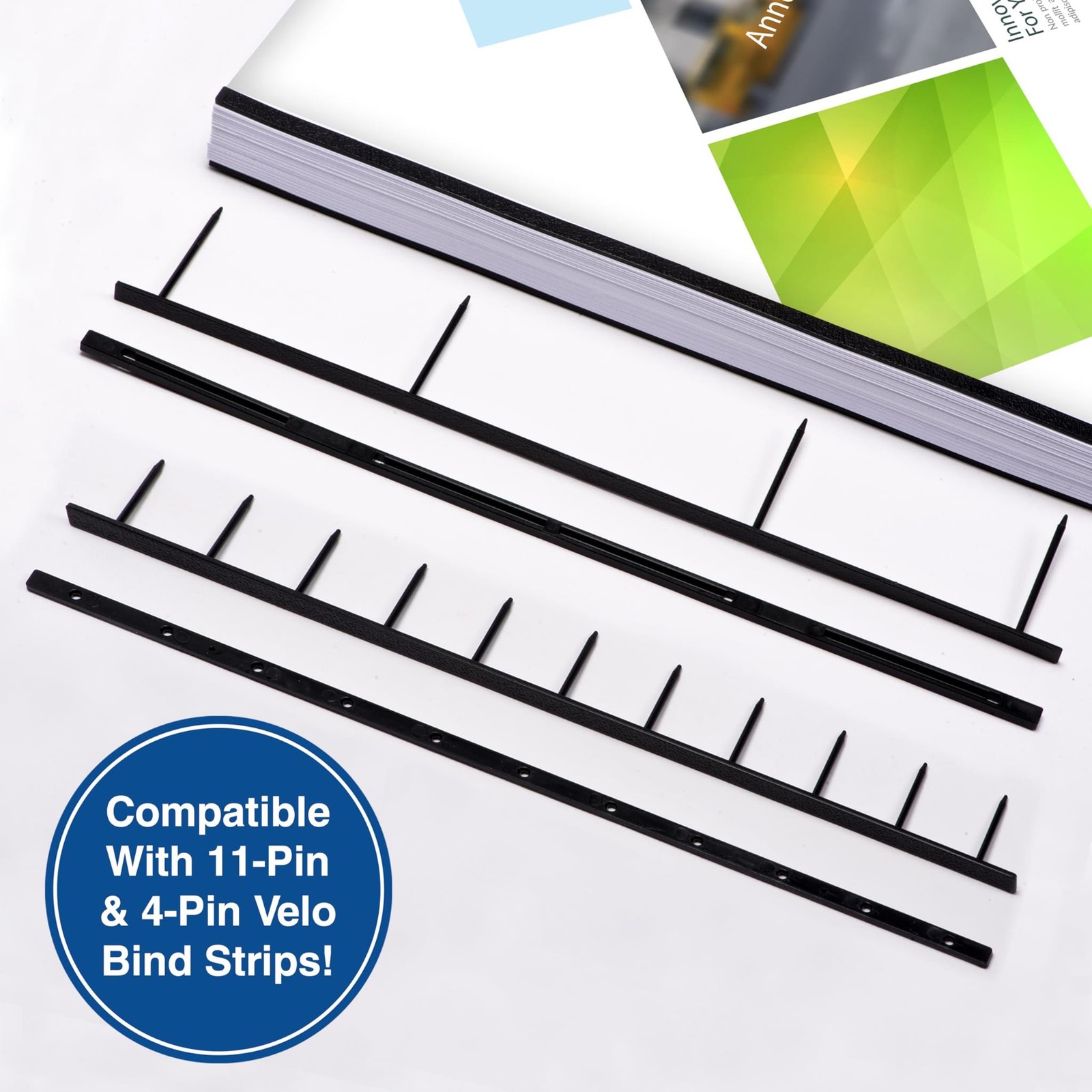 PrintWorks Professional Pre-Punched 11 Hole Velo Bind Paper for 11 Pin & 4 Pin B