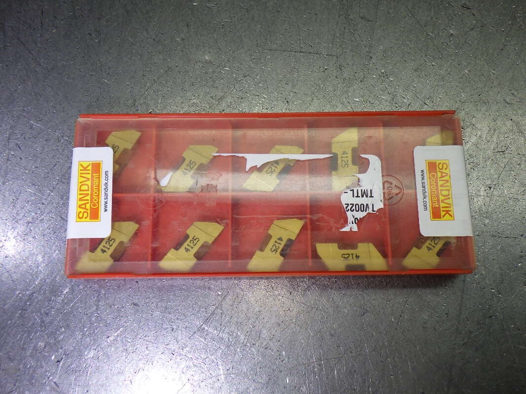 Sandvik Carbide Grooving Inserts QTY10 TMTL-TLG-330747 4125 (LOC2083A)
