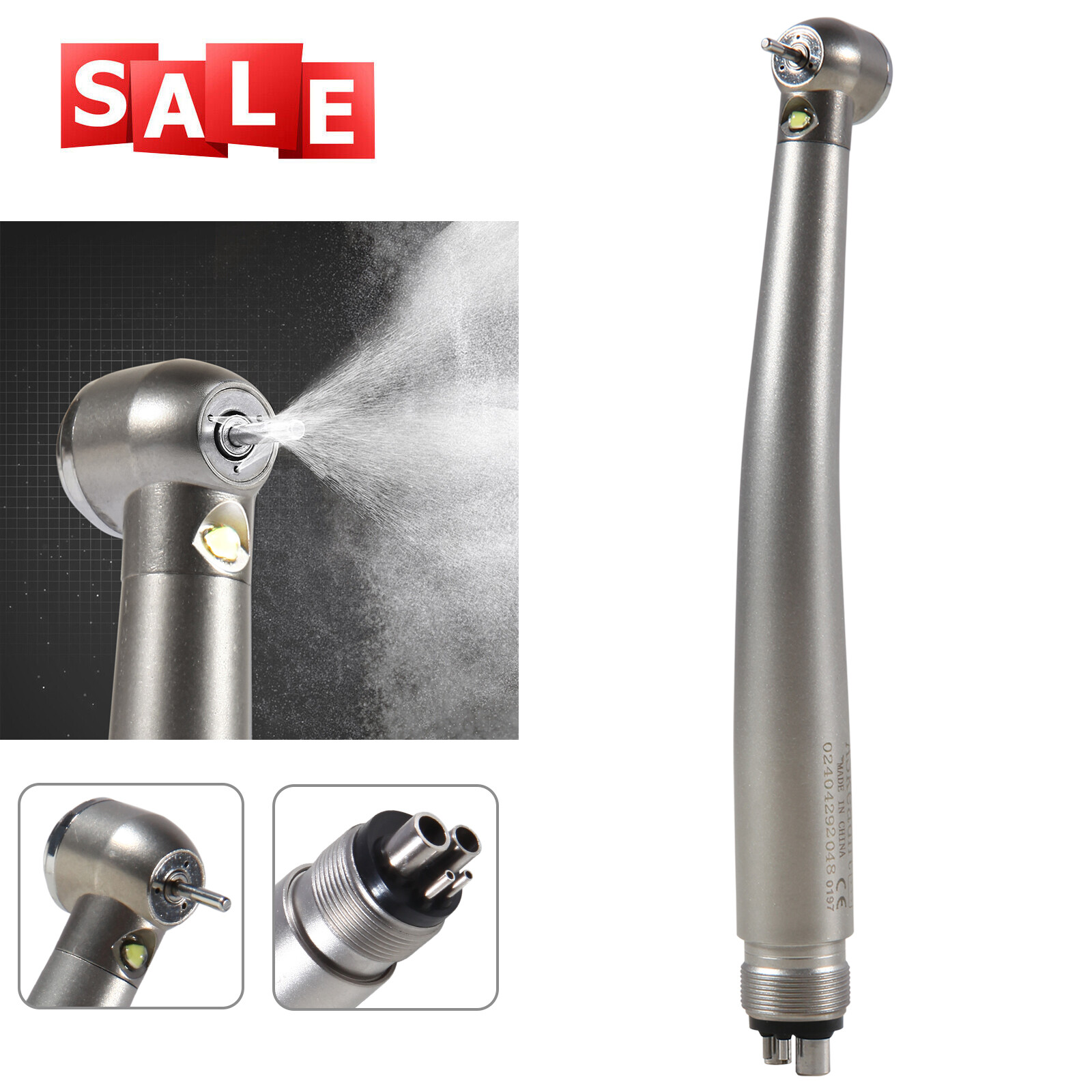 KaVo Style Dental Fiber Optic LED E-generator High Speed Handpiece Turbine 4HOLE