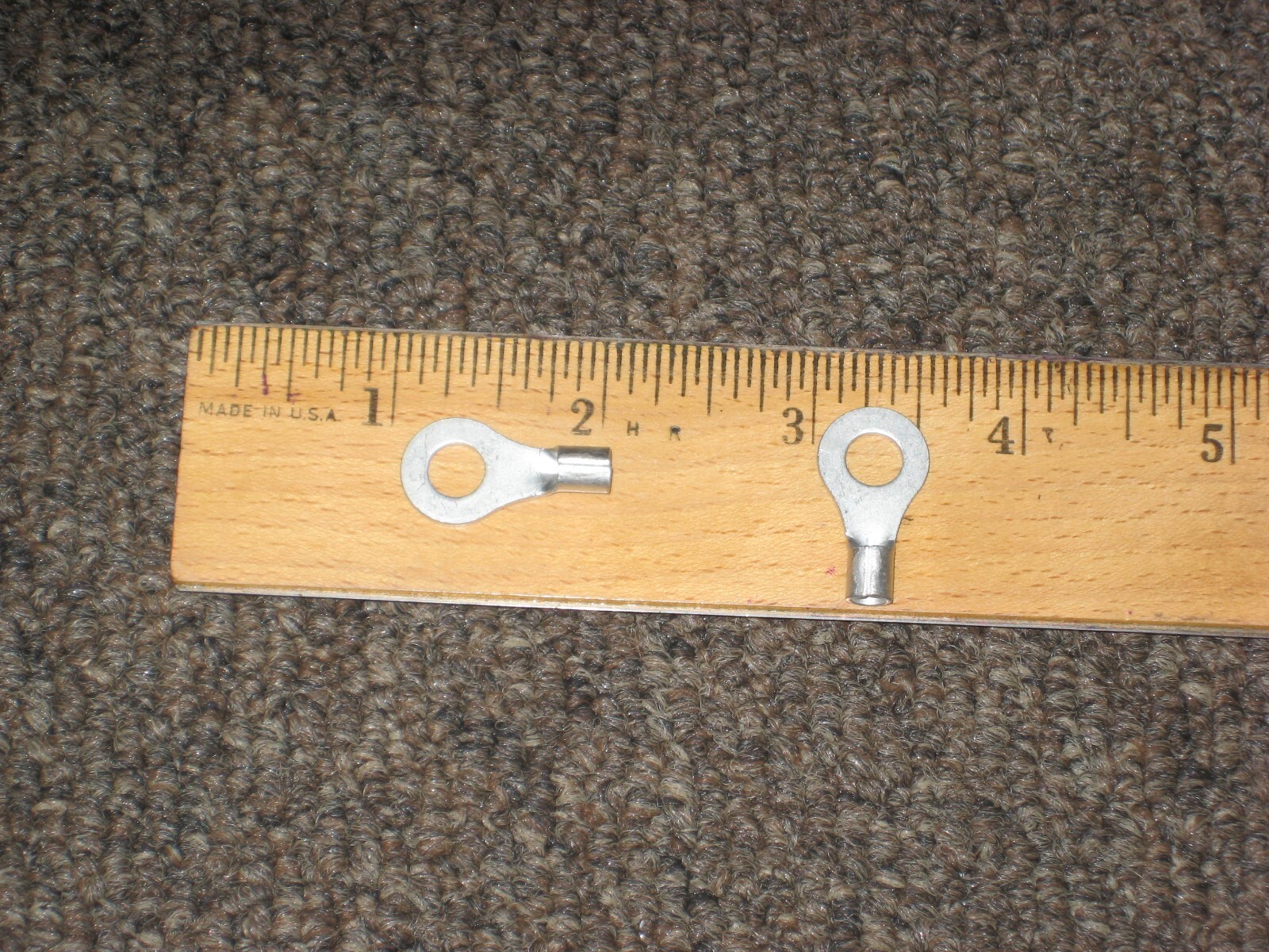 BOX (100) AMP Solistrand Electrical Connector Ring Tongue Copper 12-10 AWG 33458