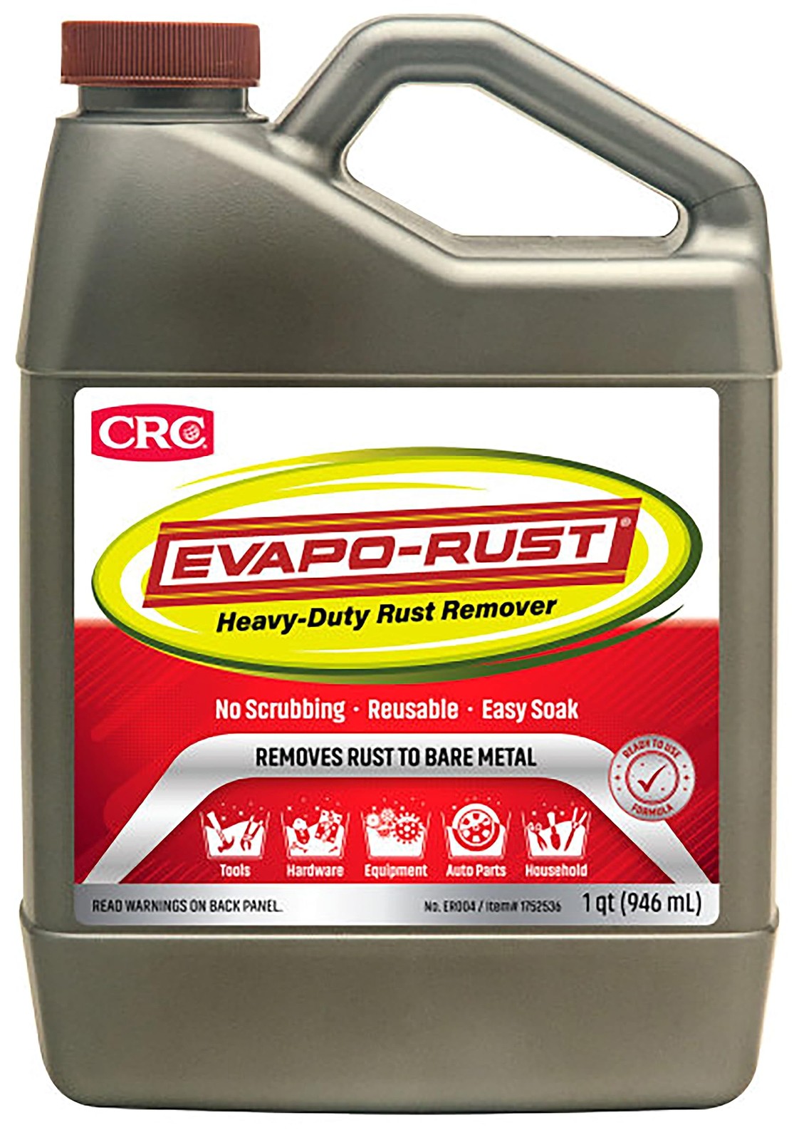 CRC Evapo-Rust, Heavy-Duty Rust Remover, Reusable, Acid-Free, Non-Corrosive