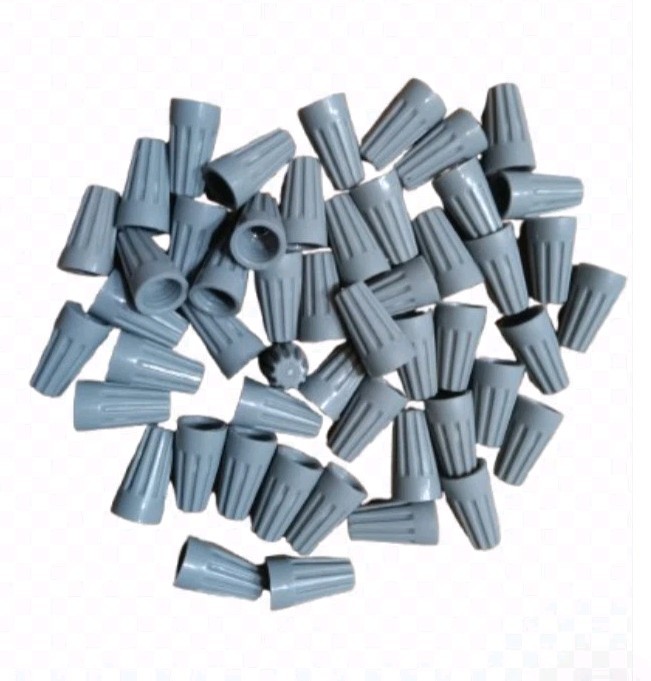 50pcs Gray Twist-On Wire Connector Connection Nuts 22-16 AWG Gauge Barrel Screw