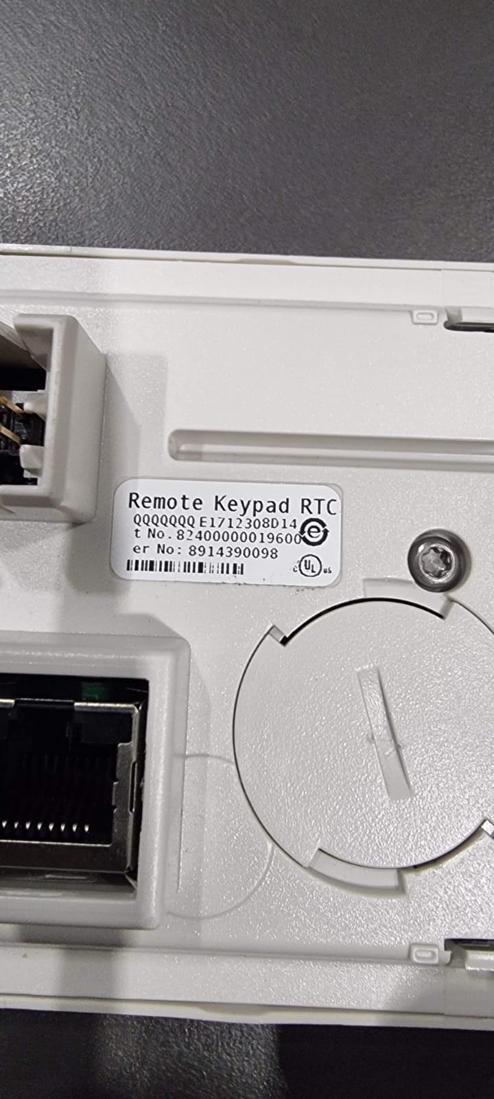 remote keypad RTC 82400000019600 with KI 485 Adaptor
