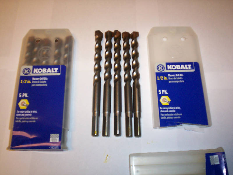 10 KOBALT CARBIDE MASONRY DRILL BIT BRICK CONCRETE 1/2″