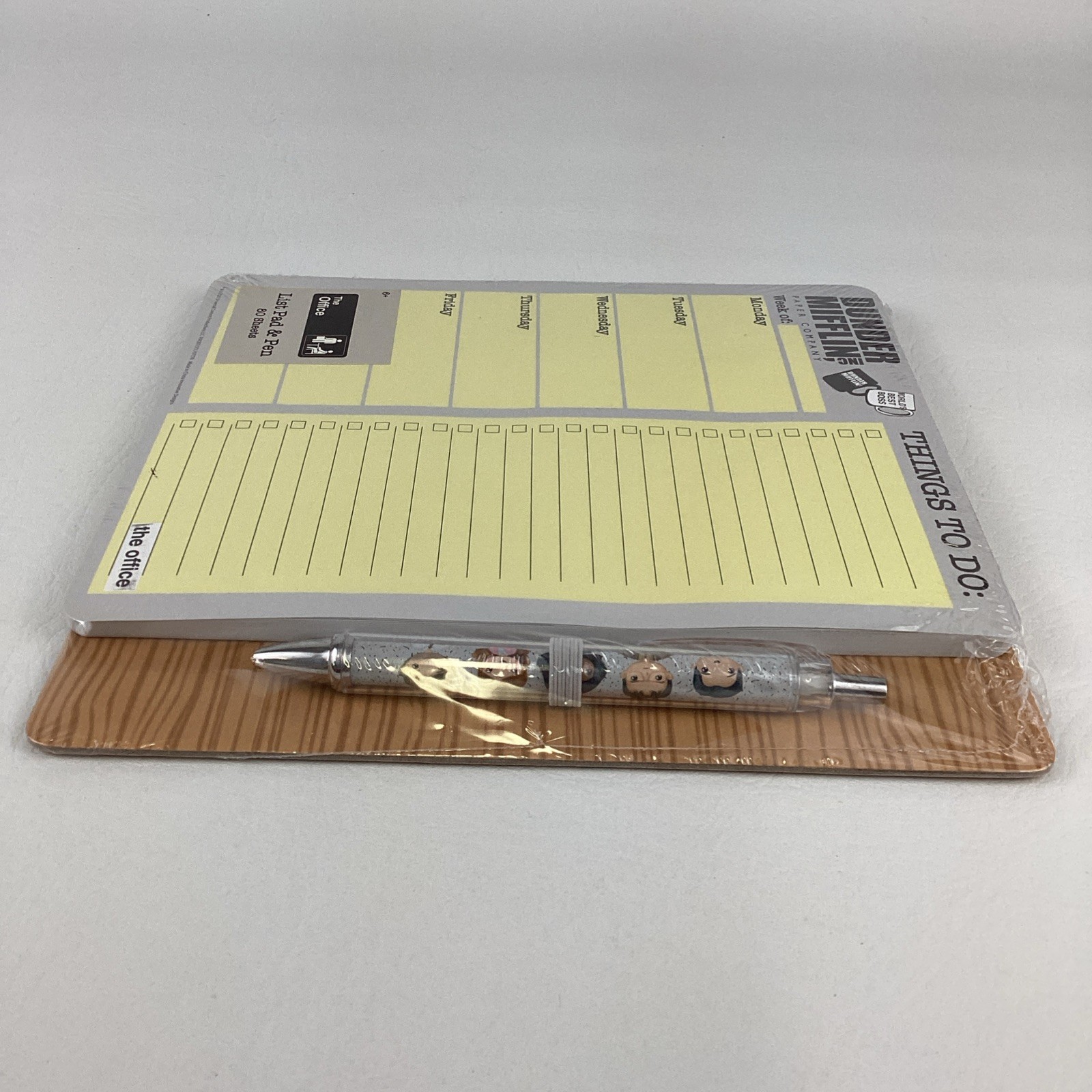 The Office List Pad Pen Set Dundler Mifflin Daily Planner Stationary Notepad