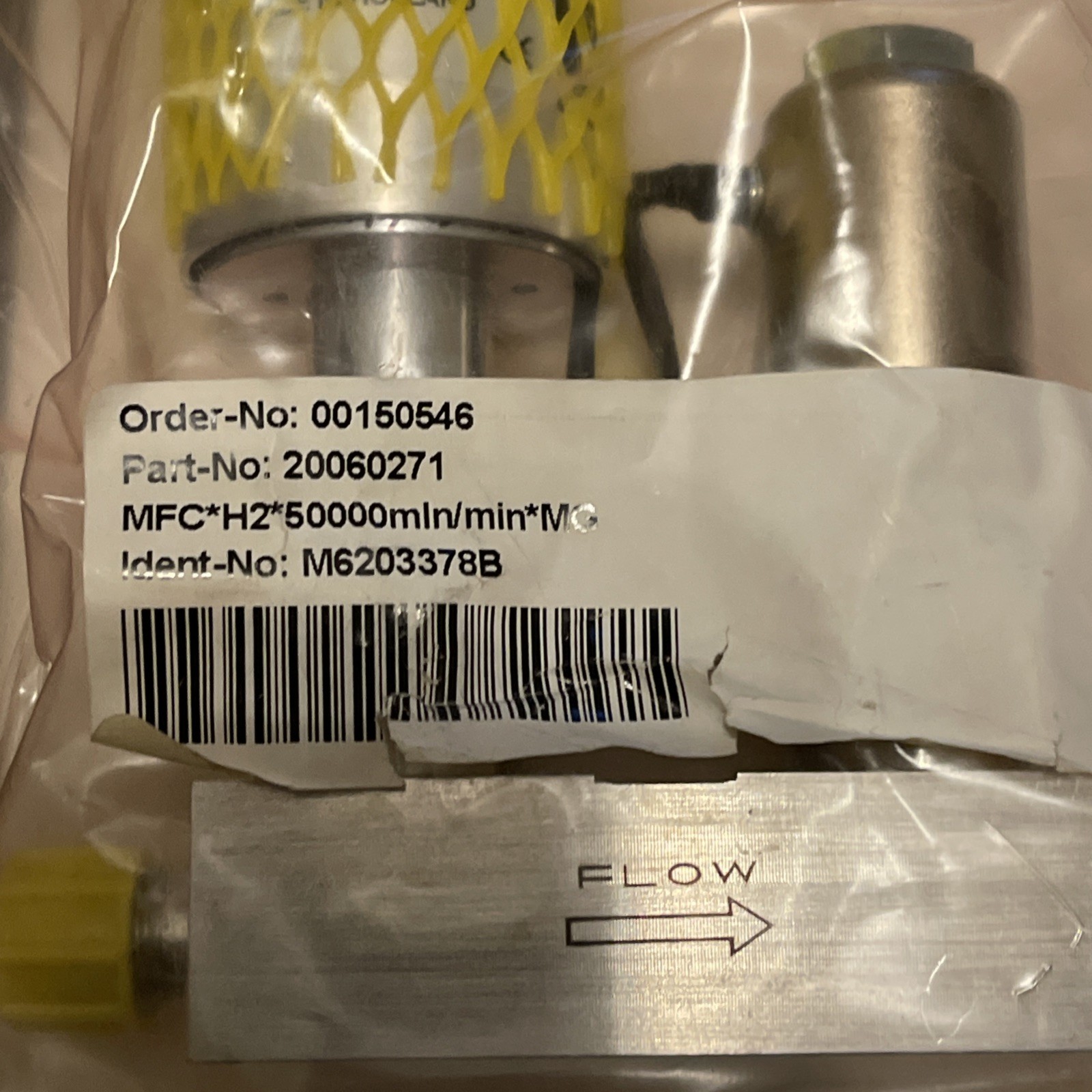 BRONKHORST M6203378B Mass Flow Sensor 20060271 MFC H2 50000 Mln/Min
