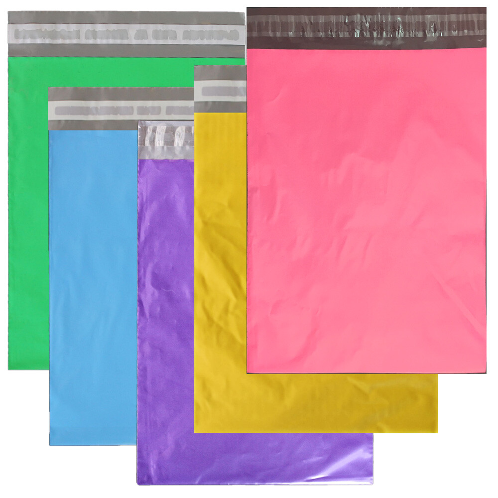 14.5×19, 12×15.5, 10×13, 6 Color Poly Mailers Self Sealing Shipping Bag Envelope