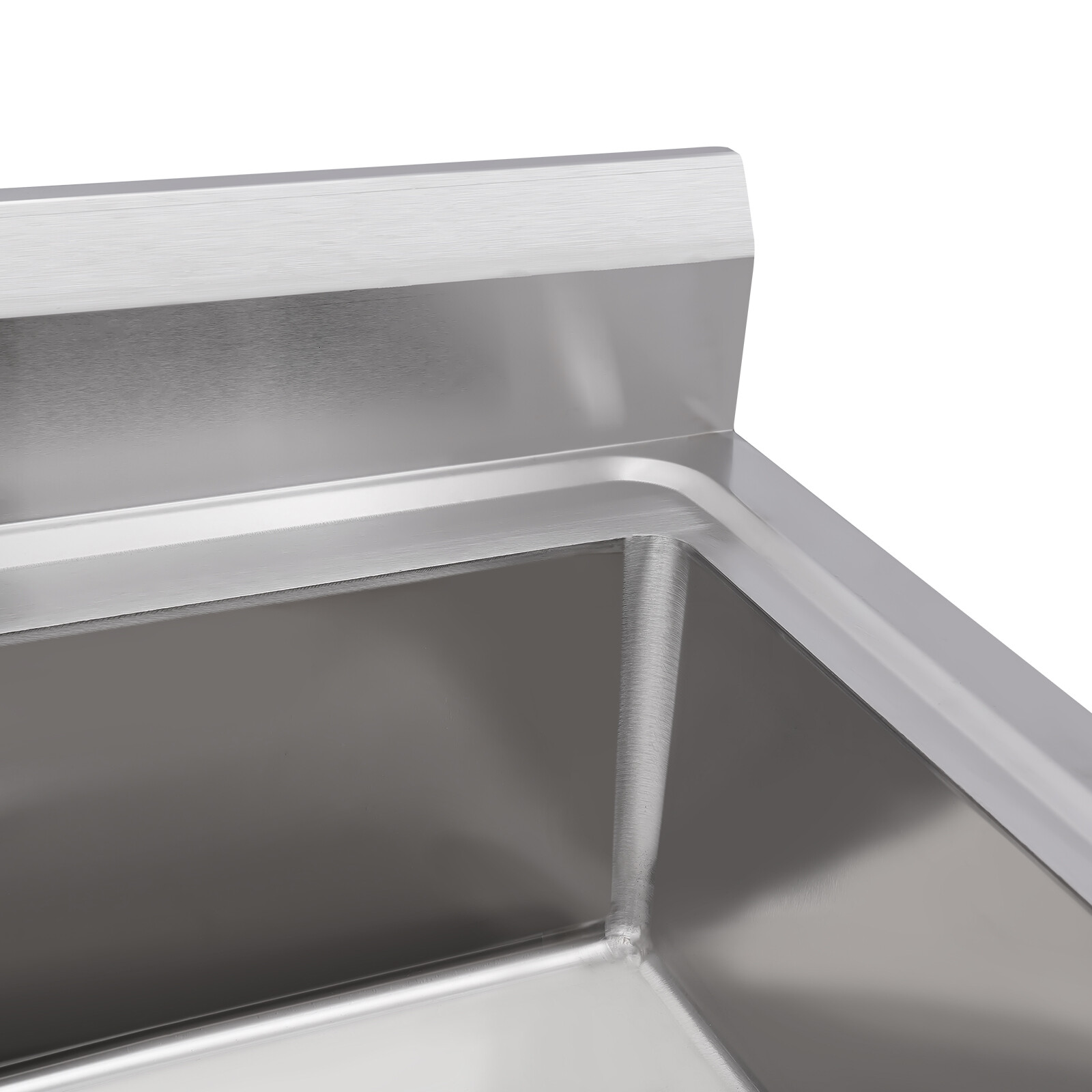 Commercial Stainless Steel 1-Compartment Kitchen Utility Sink With Faucet