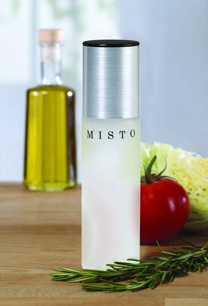 Misto Oil Sprayer, Frosted Glass, 7.75 Inch 3.2 Ounces, Glass